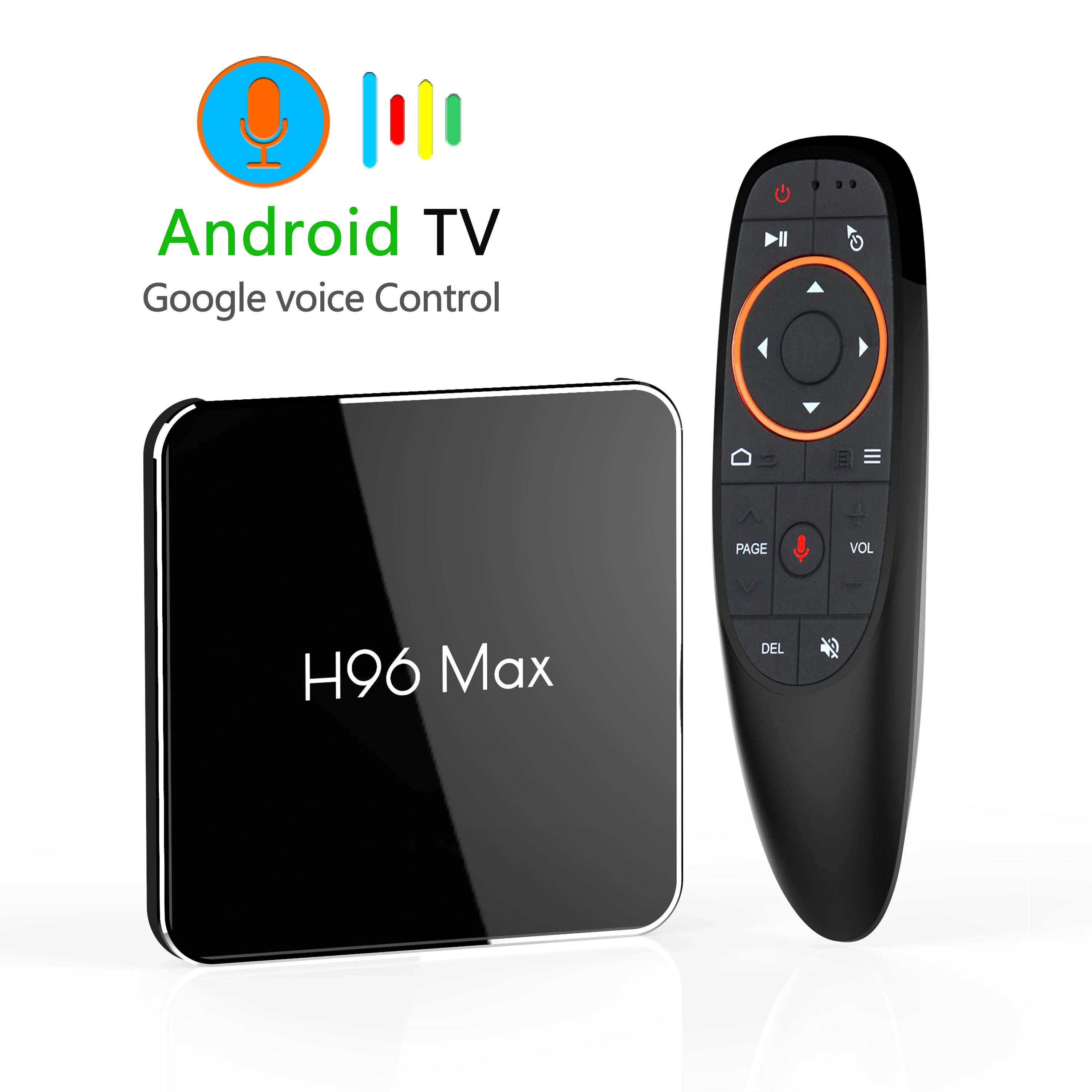 H96 MAX X2 Android TV Box 9.0 4GB 64GB S905X2 2.4G&5GHz Wifi 1080P H.265 4K Google Store Netflix Youtube Smart Set top box H96