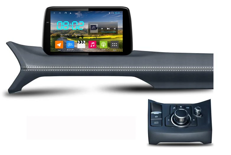 

Android 1Din 9 "HD GPS Navigation Car Stereo Receiver/Audio Video Player Via SWC/FM/USB/MP5/Bluetooth/Rear View/AUX for2017CX-5