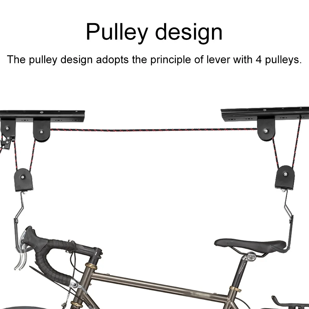 Крепкий велосипедный подъемник для велосипеда монтируемый на потолок вешалка