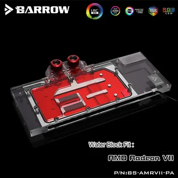 

Barrow gpu block for AMD Radeon VII, GPU water-cooled heatsink for AMD Radeon VII card, 5v 3-pin optical connector BS-AMRVII-PA