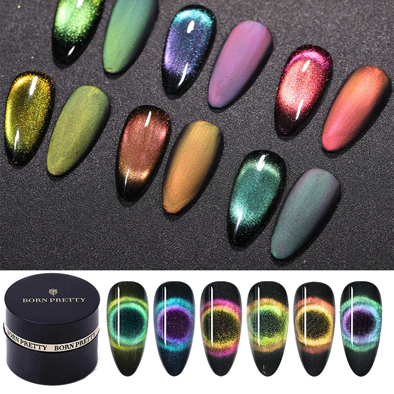 От BORN PRETTY 9D кошка Магнитный Гель лак для ногтей Хамелеон использования с магнитом