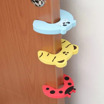 

Children's Gate Seam Anti-clip Hand Silica Gel Safety Door Gear Anti-collision Anti-lock Door Gear Card Baby Cartoon Safe