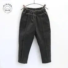 Коллекция года, Детские Зимние новые стильные повседневные спортивные штаны для мальчиков и девочек детские штаны с бархатом