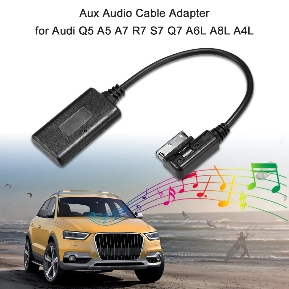 Aux аудио кабель адаптер Вход Радио BT Подходит для Audi Q5 A5 A7 R7 S7 Q7 A6L A8L A4L