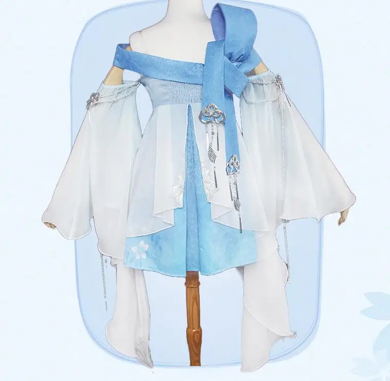 New Game Cospaly Costume Moonlight Blade Magic Blade Luo Tianyi Cosplay Costume Dress Suit Uniform Outfit For Women