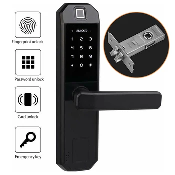 

Tuya Biometric Fingerprint Lock Security Intelligent Smart Lock With Password RFID Unlock Door Lock Electronic Hotels
