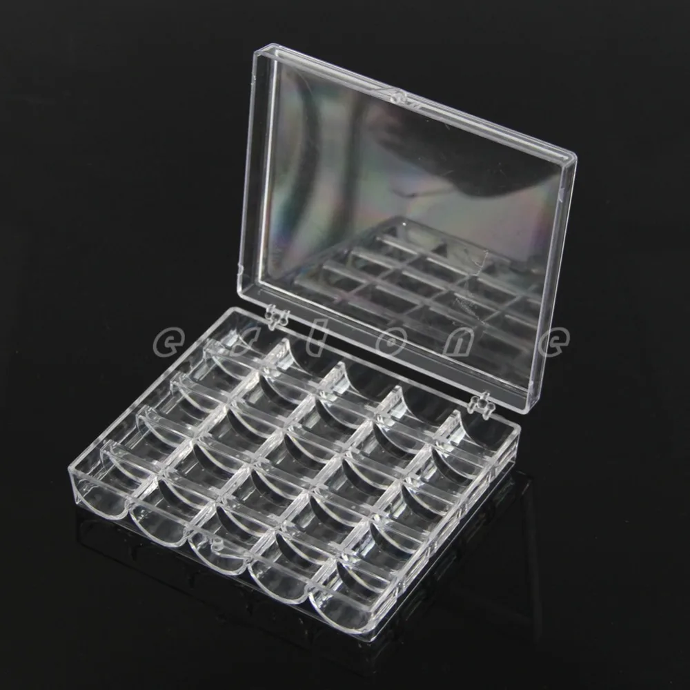 

1PC Empty Transparent Sewing Machine Bobbin Case Spool Organizer Storage Box