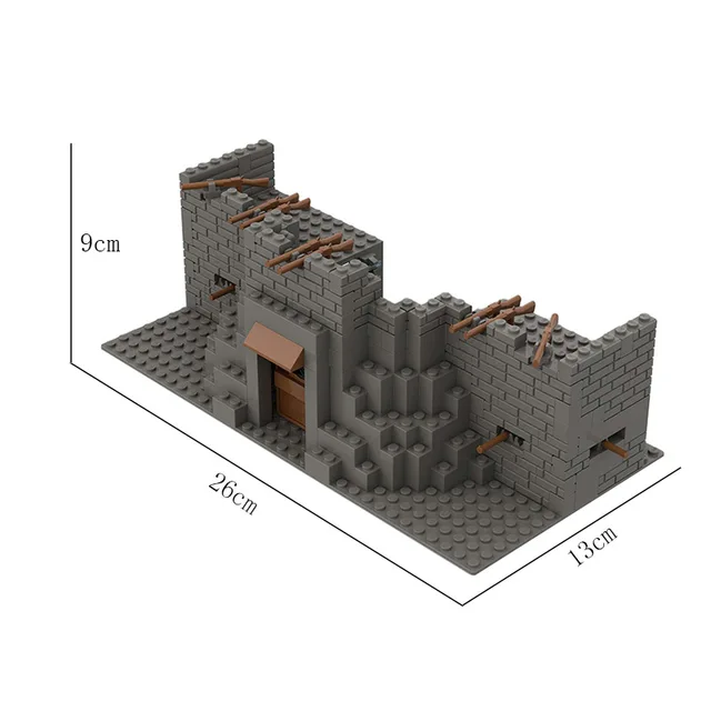 DIY Parts Rifle Bunker City Wall Block Military Building Blocks Sentry Tower MOC Army Soldier Bricks Pack Construction Toys Gift 5