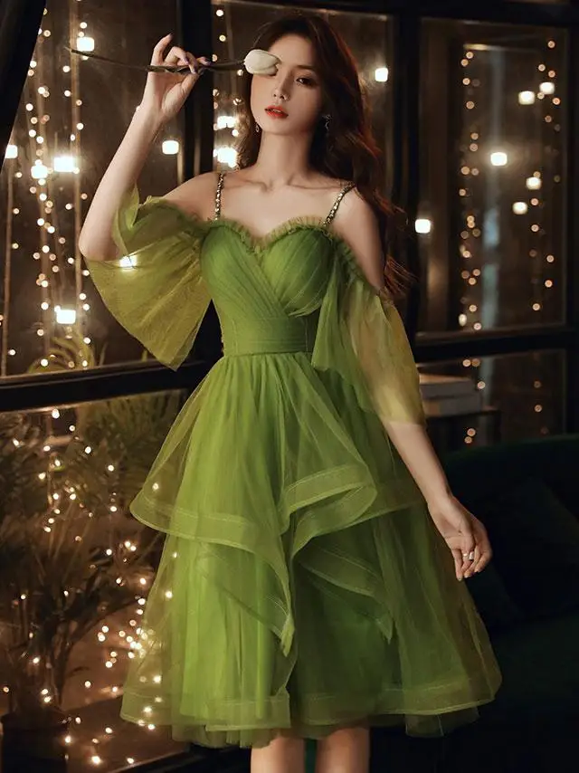 cute green homecoming dresses