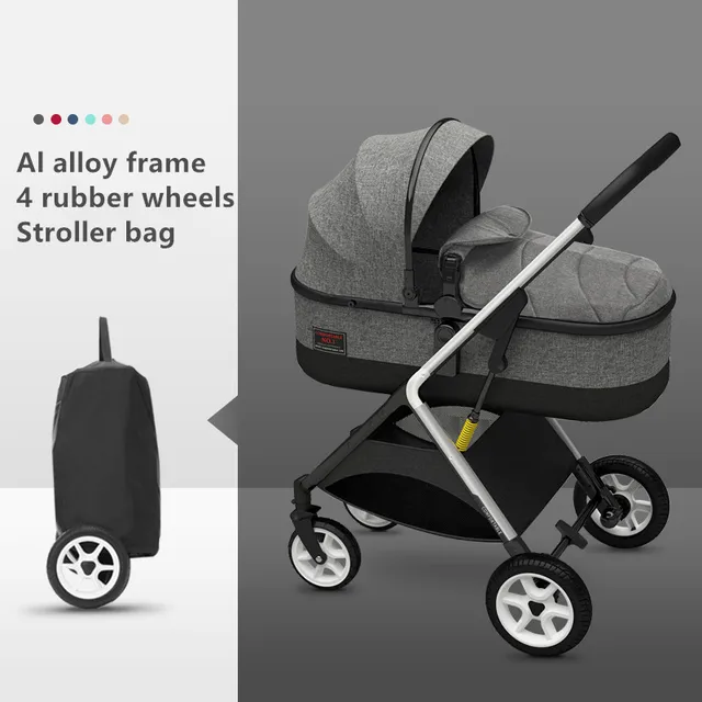 $US $141.06  Europe US Free Shipping Luxury 2 in 1 Baby Stroller High Landscape Lying or Dampening Folding Light