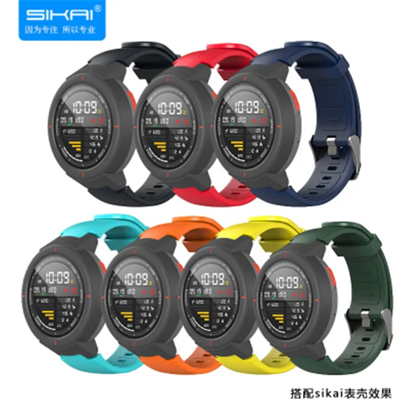 Ремешок для смарт часов amazfit bip lite Huami3 сменный силиконовый браслет verge