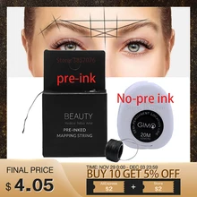 Mapping pre-ink string Microblading eyebow Make Up dying Liners нить для полупостоянного позиционирования бровей измерительные инструменты