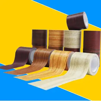

Waterproof 5PCS Wood Grain Tape Wearable Repair Tape Patch Wood Textured Adhesive For Door Floor Table Chair