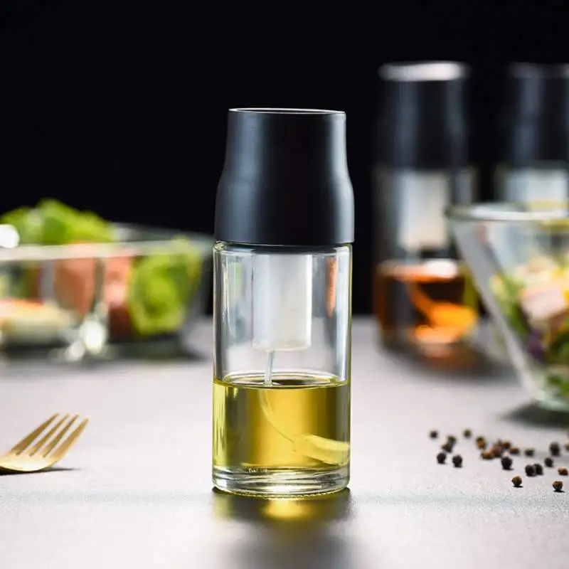 Распылитель оливкового масла многоразового использования, бутылка-спрей для съедобного масла, стеклянная бутылка для масла и уксуса, бутылка для распыления съедобного масла многоразового использования