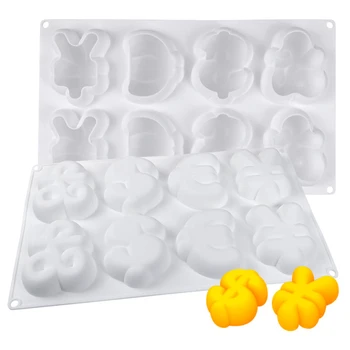 

8 Cavity Coin Symbol Silicone Mold Coin Symbol Shape Silicone Mousse Cake Mould Silicone Mousse Mould Cake Decoration Tools