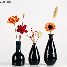 Китайская керамическая ваза Звездная ночь цвет градиентные вазы настольная декоративная Цветочная вставка Искусственные цветы аксессуары для украшения дома