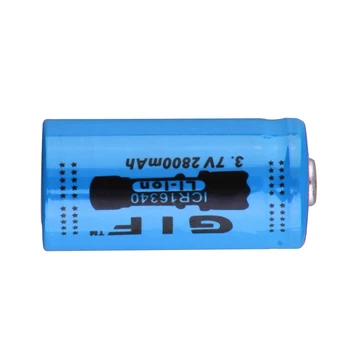 

High Capacitance 3.7V 2800mAh 16340 Battery Large Capacity Rechargeable Li-ion Battery for LED Torch Flashlight