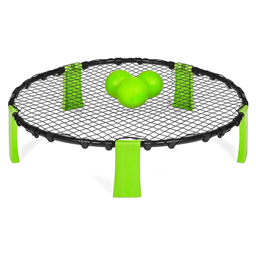 

Beach Spikeball Kit Slammo Game Set Pvc Includes 3 Balls Inflator Pump Trainning Assistance Family Outdoor Sporting Toy Sets