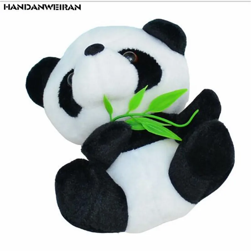 1 шт. новинка 10 см Плюшевые игрушки интересный имитация бамбукового листа PandaToy кулон в виде животного праздничный подарок для девочек и мальчиков и детей