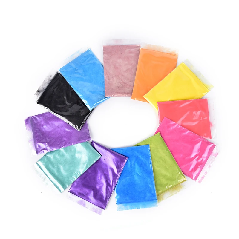 

10g Healthy Natural Mineral Mica Powder DIY For Soap Dye Soap Colorant Makeup Eyeshadow Soap Powder Skin Care 9 Color