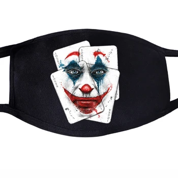 

Joker Poker Villain Eric Border Jack Napier Dustproof Mouth Masks Face Unisex Reusable Fabric Anti Black Reusable Washable Mask