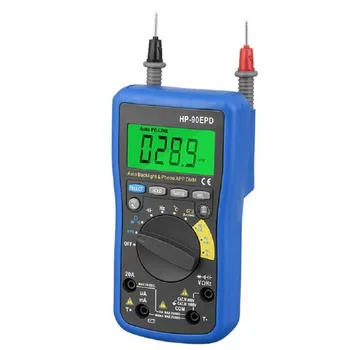 

Digital Multimeter HP-90EPD Multi-tester Auto Range Ohmmeter Voltage AC DC Resistance Current Capacity Tester J99Store