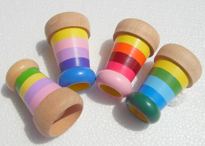 Wooden Educational Magic Kaleidoscope Baby Kids Children Learning block Toy 1piece, Classic toys Kaleidoscope Baby wood toys