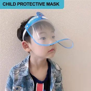 

protective cap Helmet Anti-Spitting Droplet Adjustable Full Face Shield Cap Outdoor Safety Anti Spray Hats kid transparent mask