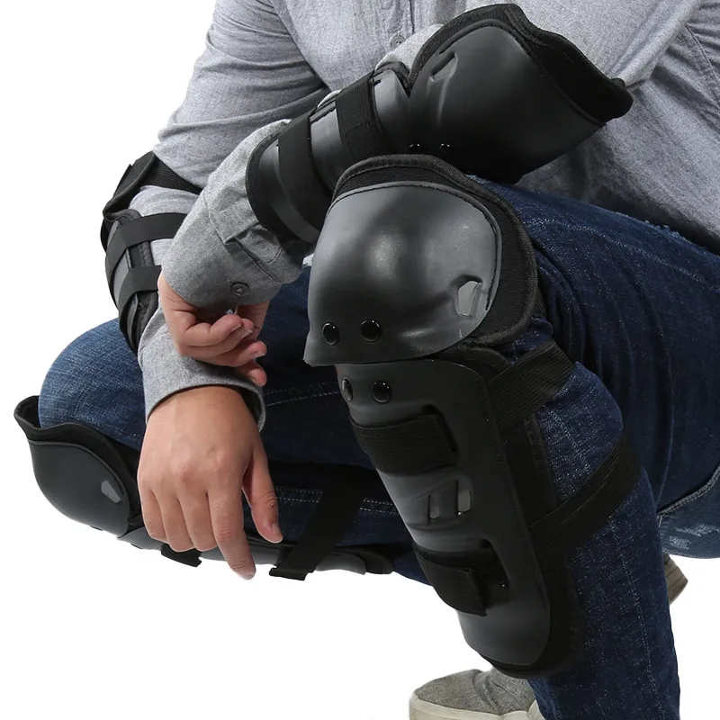 

4Pcs Motorcycle Knee Pad Motocross Knee Guards Motorcycle Protection Knee Motor Racing Guards Safety Gears Motorcycle Protection