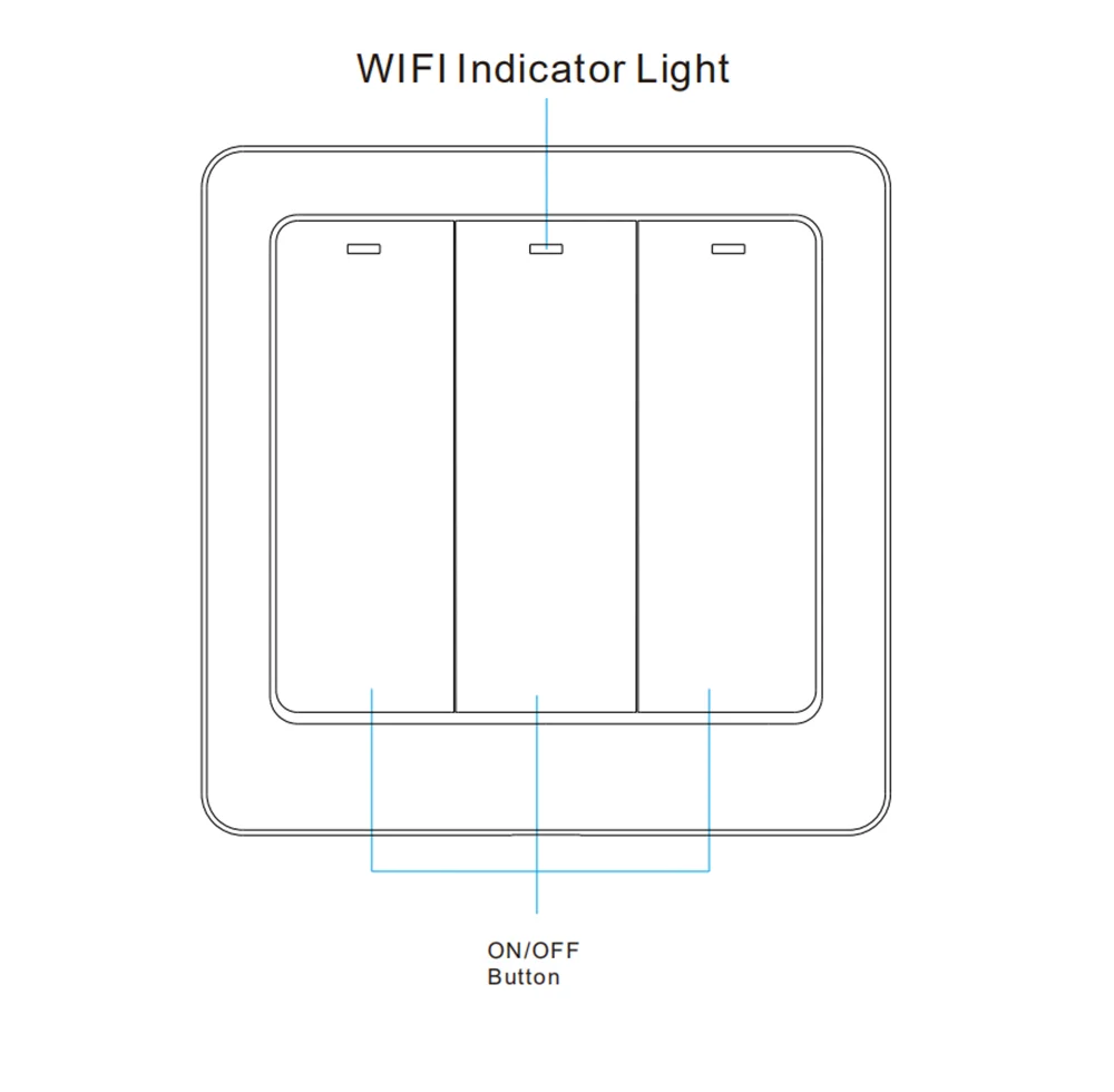 Умный переключатель Lonsonho Tuya Zigbee 1, 2, 3 банды, ЕС, 200 в, кнопочные переключатели, совместимый с Tuya Zigbee Hub, работает с Alexa Google Home