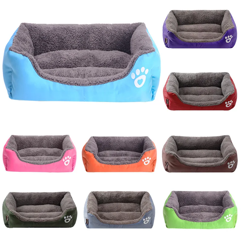 (S-XXL) Large Pet Cat Dog Bed 8Colors Warm Cozy Dog House Soft Fleece Nest Dog Baskets Mat Autumn Winter Waterproof Kennel (S-XXL) Large Pet Cat Dog Bed 8Colors Warm Cozy Dog House Soft Fleece Nest Dog Baskets Mat Autumn Winter Waterproof Kennel