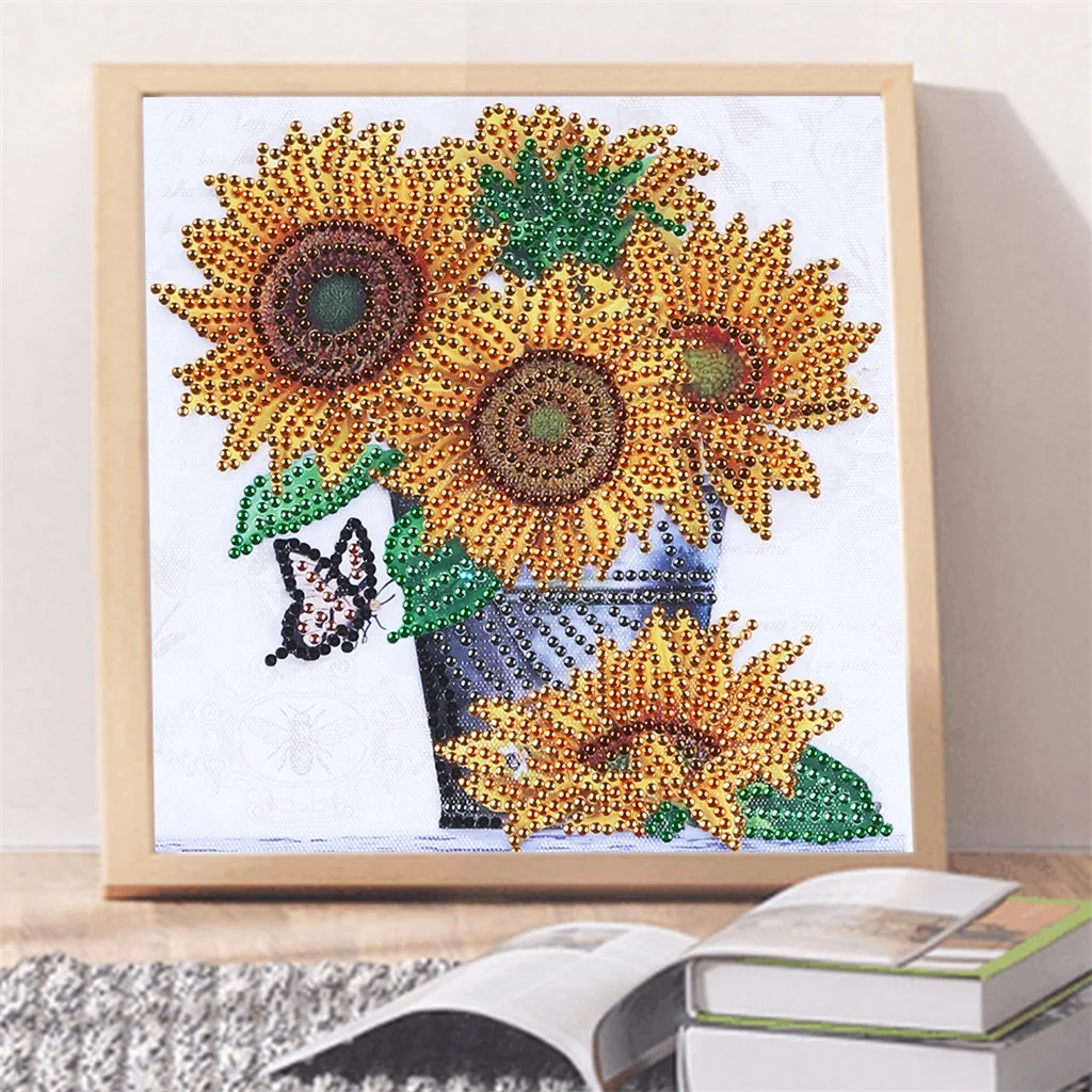 

Part square diamond painting, 5D diamond embroidery beautiful sunflower cross stitch diamond, diamond mosaic, living room decor