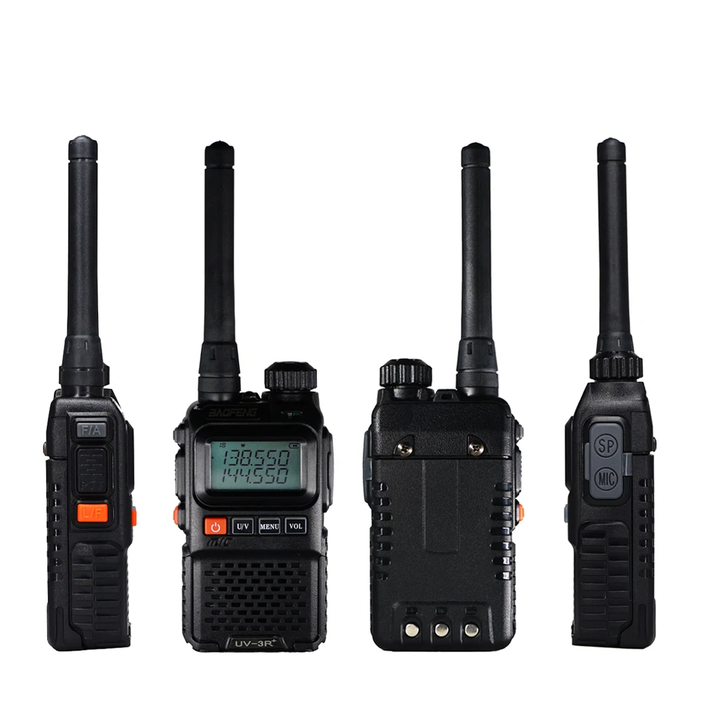 Baofeng UV 3R Plus Двухдиапазонная рация UV3R+ двухстороннее радио беспроводная CB Ham радио FM HF трансивер UHF VHF UV-3R домофон