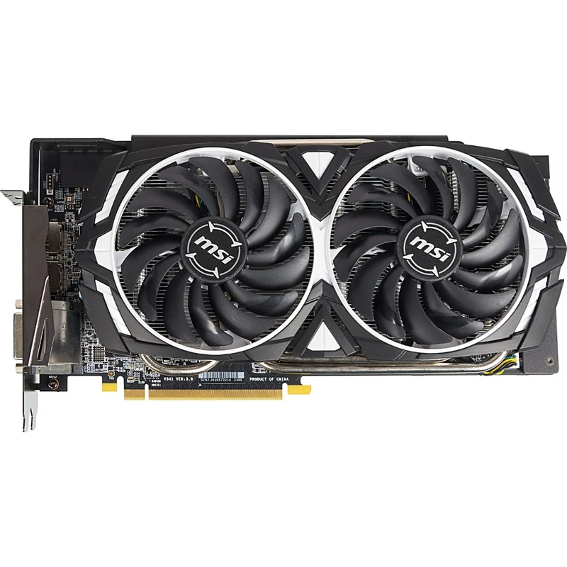 Видеокарта MSI PCI-E RX 590 ARMOR 8G OC AMD RX590 8192Mb 256b GDDR5 1565/8000 DVIx1/HDMIx2/DPx2/HDCP