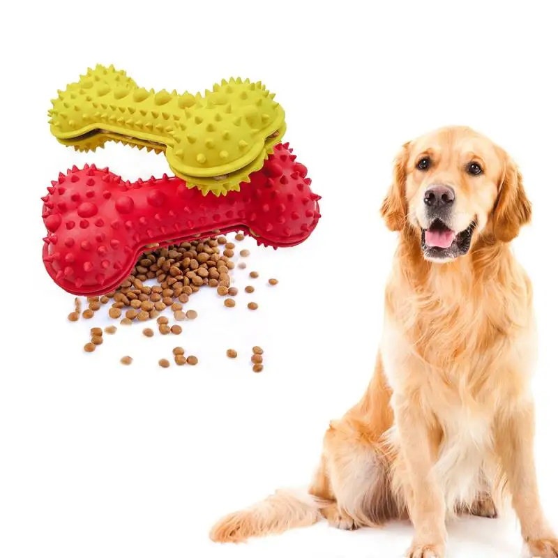 multi color Multifunction Pet Rubber Chew Toy with Thorn Bone Rubber
