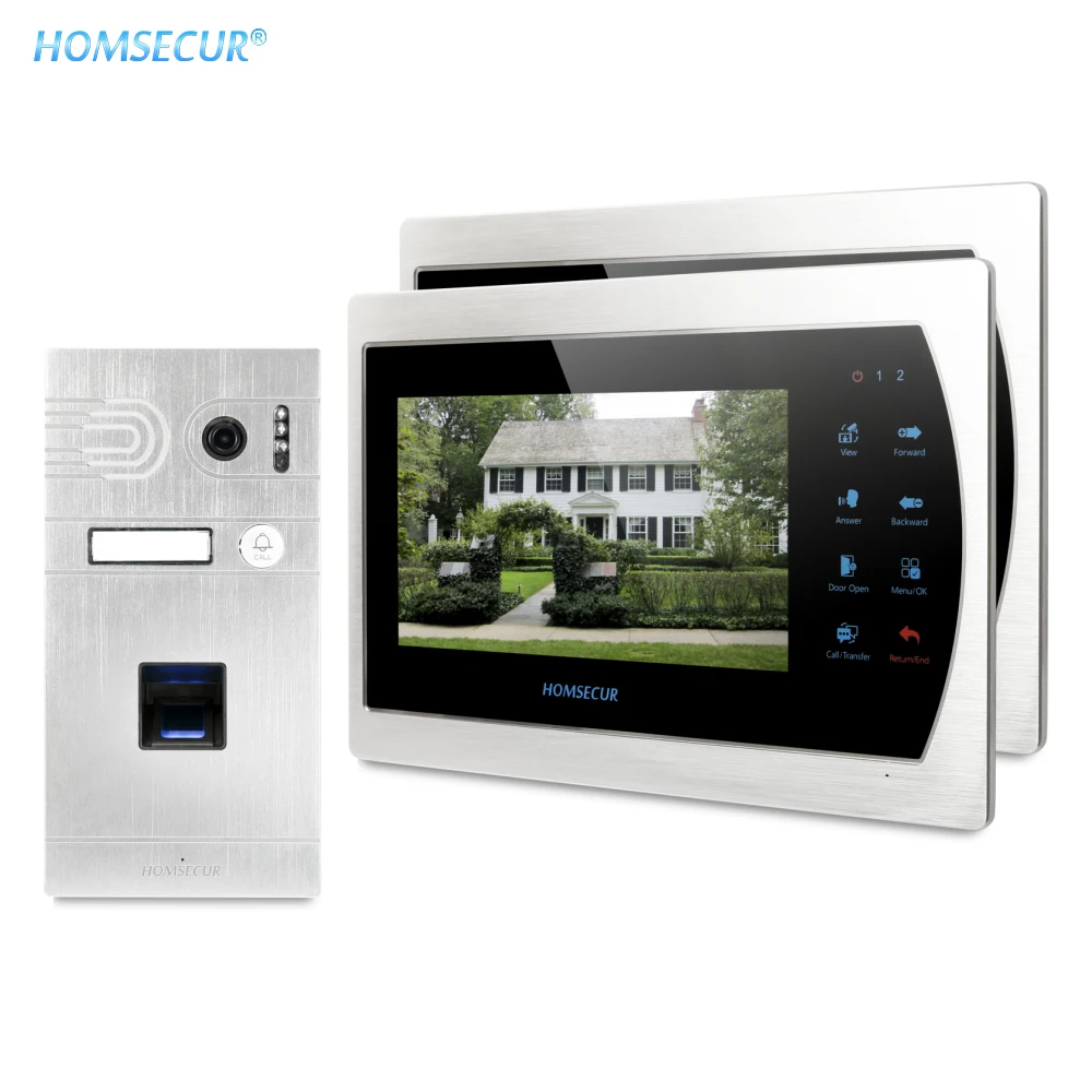 HOMSECUR 7\ Video Door Entry Security Intercom 1.3MP with Silver Camera 110° BC061HD-S+BM703HD-S HOMSECUR 7\ Video Door Entry Security Intercom 1.3MP with Silver Camera 110° BC061HD-S+BM703HD-S