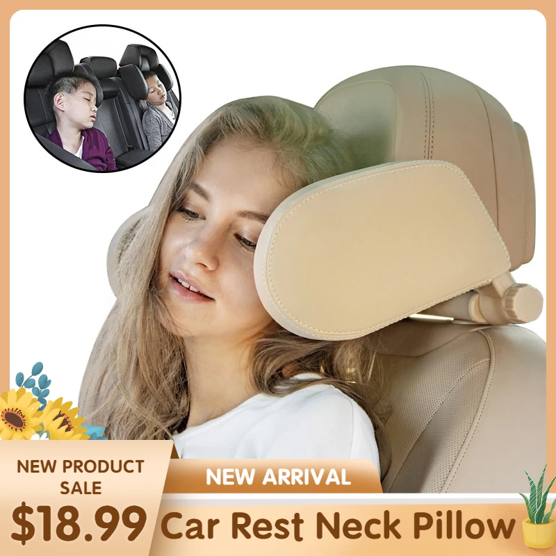 Car Neck Headrest Pillow For Kids Adults Cushion Seat Support Head
