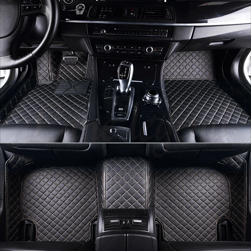 Пользовательские автомобильные коврики для Kia Rio Sportage sorento cerato soul optima Niro Opirus Borrego VQ карнавальные сarens SHUMA Cad - Название цвета: black