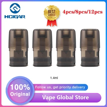 

100% Original Hcigar Akso OS Pod Cartridge 1.4ml 4pcs/pack with 1.8ohm Coil Resistance for Hcigar Akso OS Pod Starter Kit Vape
