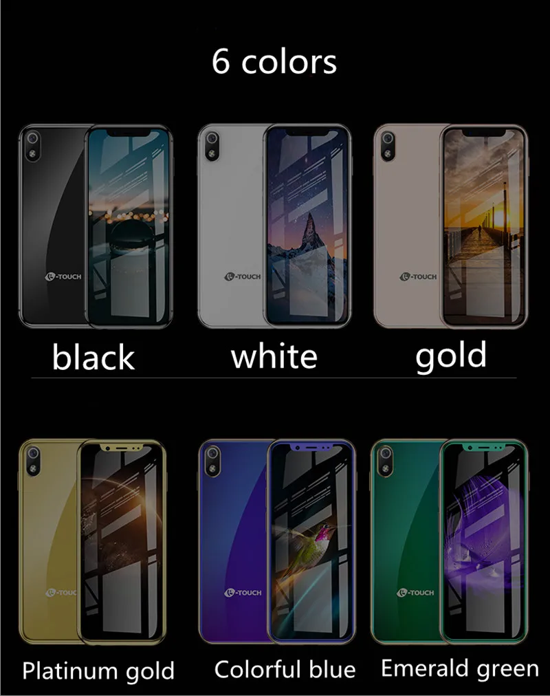 Поддержка Google Play 4G Мини-смартфон K-TOUCH I9 Android 6,0 металлическая рамка для мобильного телефона Face ID WiFi мобильный телефон с двумя sim-картами