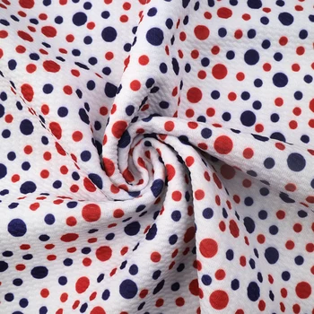 

20*34cm July 4th Floral Bullet Jacquard Bubble Knit Fabric Sewing Quilting Quality for Needlework Liverpool Fabric,c10696