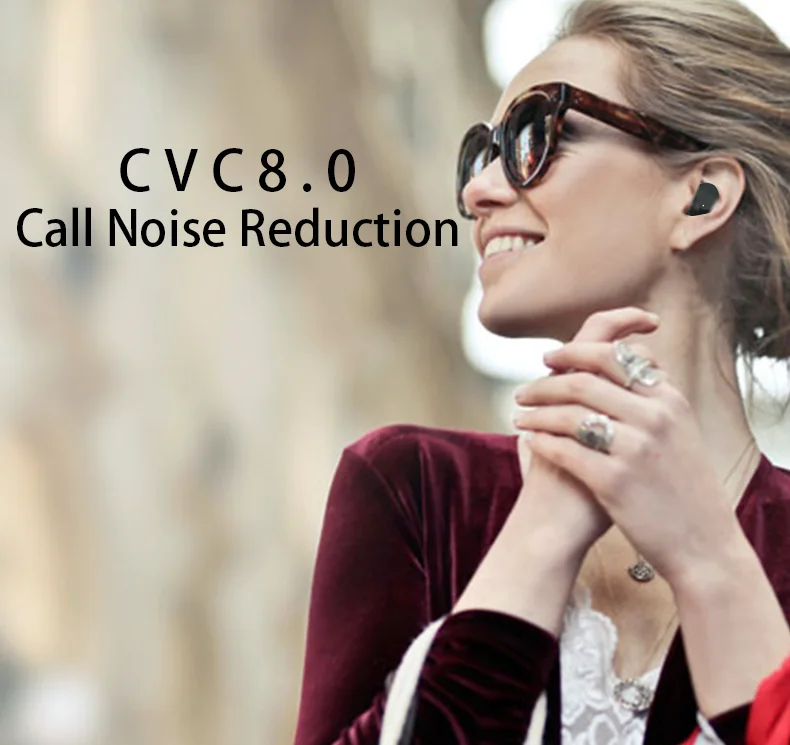 TWS наушники Bluetooth 5,0 QCC3020 с чипом bluetooth V5.0, басовые наушники, беспроводная гарнитура, наушники с шумоподавлением и регулятором громкости