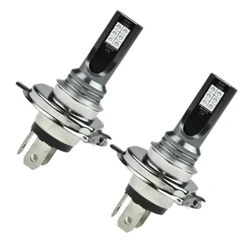 

Parts LED Headlights Auto 2Pcs H4 Xenon Blue 8000K 360 Degree Fog Daytime Running Lamp