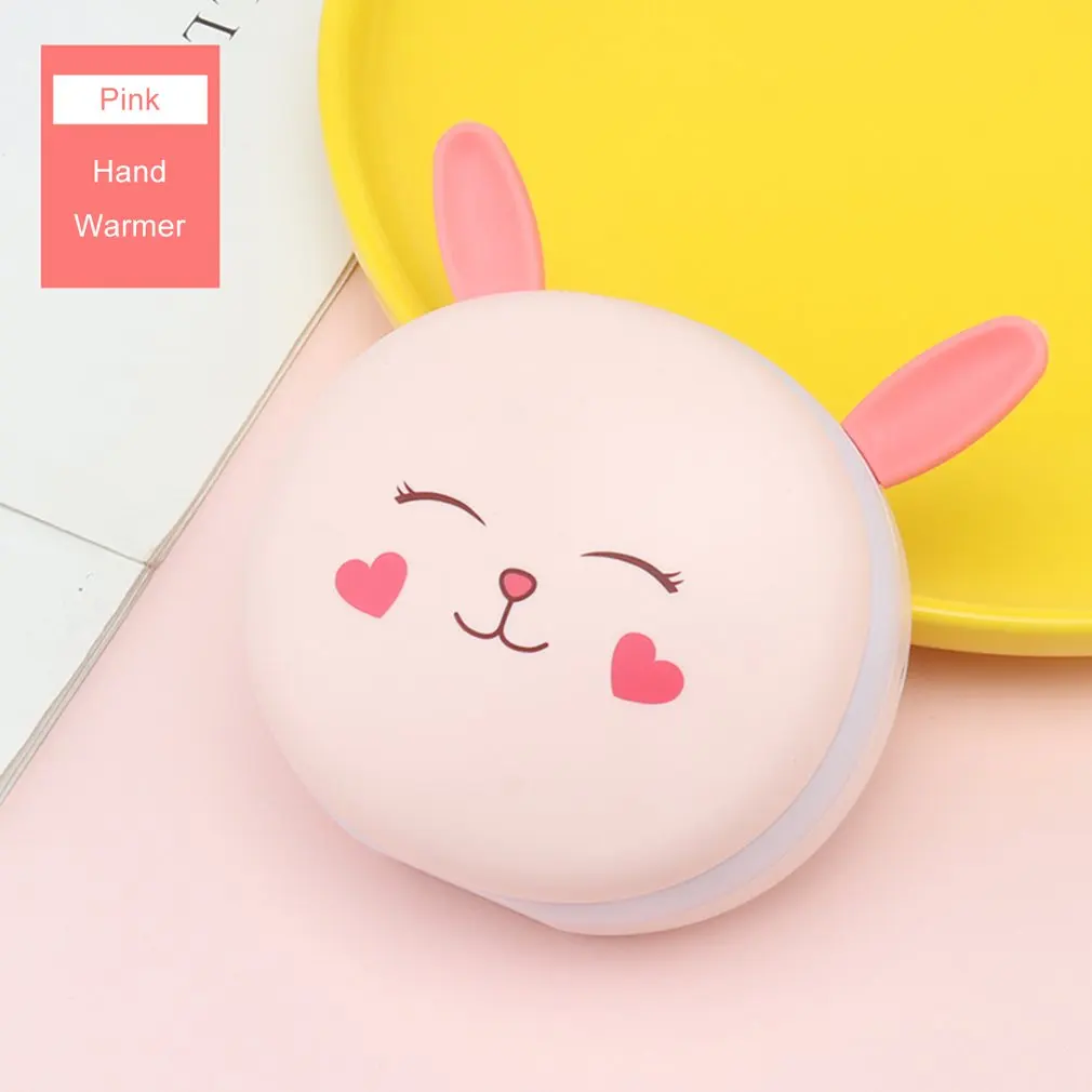 USB Warm Heater Hand Warmer Portable Mobile Power Supply Macarons Double Heating Mini Portable Hand Warmer Quick Warm
