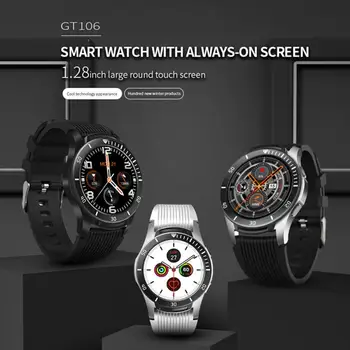 

Gt106 SmartWatch Bracelet Round Screen Smart Watch Full Touch Health Bluetooth Sports Multi-functional Bracelet Smart Watches