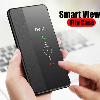 

Smart View Flip Case For Samsung Galaxy S20 Ultra S10 S9 S8 PIus S10E A20 A20E A30 A50 A70 A30S A51 A71 Note 10 Pro 9 8 Cover