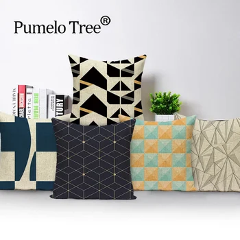 

Boho Pillow Cushions Living Room Geometric Cushion Cover Throw pillow Sofa Home Pillowcases On Cushions Linen Print Cojin