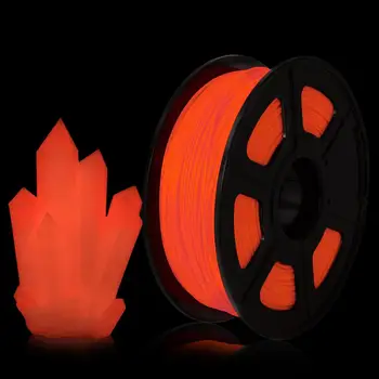 

PLA Luminous Red Filament Glow In Dark for 3D Printing 1kg 1.75mm with Spool 0.02mm Tolerance No Bubble 3D Printer Pen Material