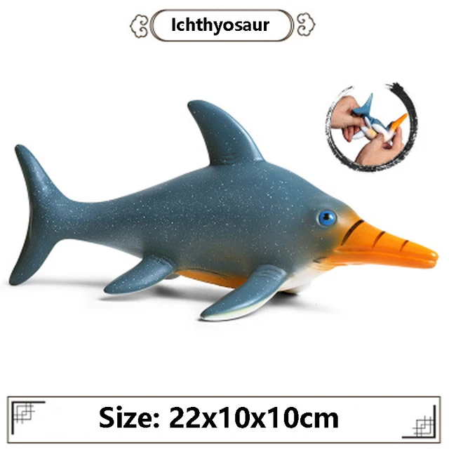 Large single sale Educational toys Prehistoric marine model marine dinosaur Deng's fish plesiosaur animal model toys 3