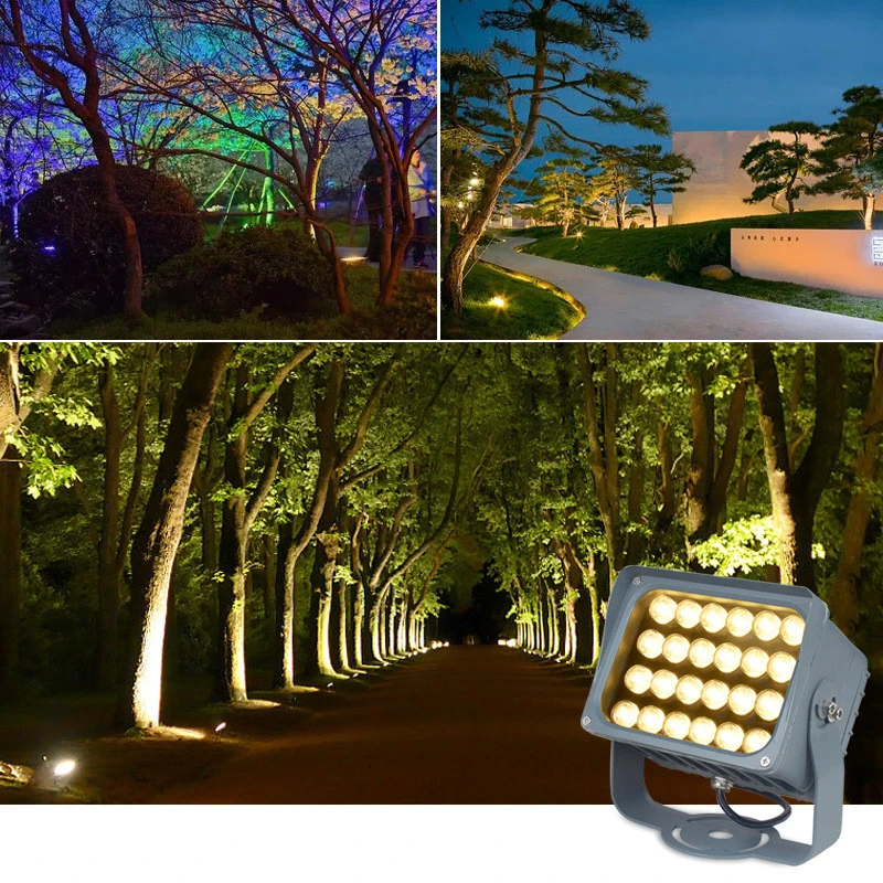 Garden Lights Outdoor Decoration Patio Yard Led Warm Light Wall Washer Light Rgbw Landscape Lighting LED Projection 40w